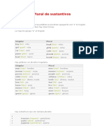 Plural de Sustantivos