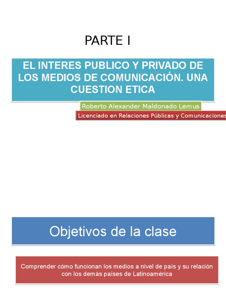 El Interes Publico y Privado