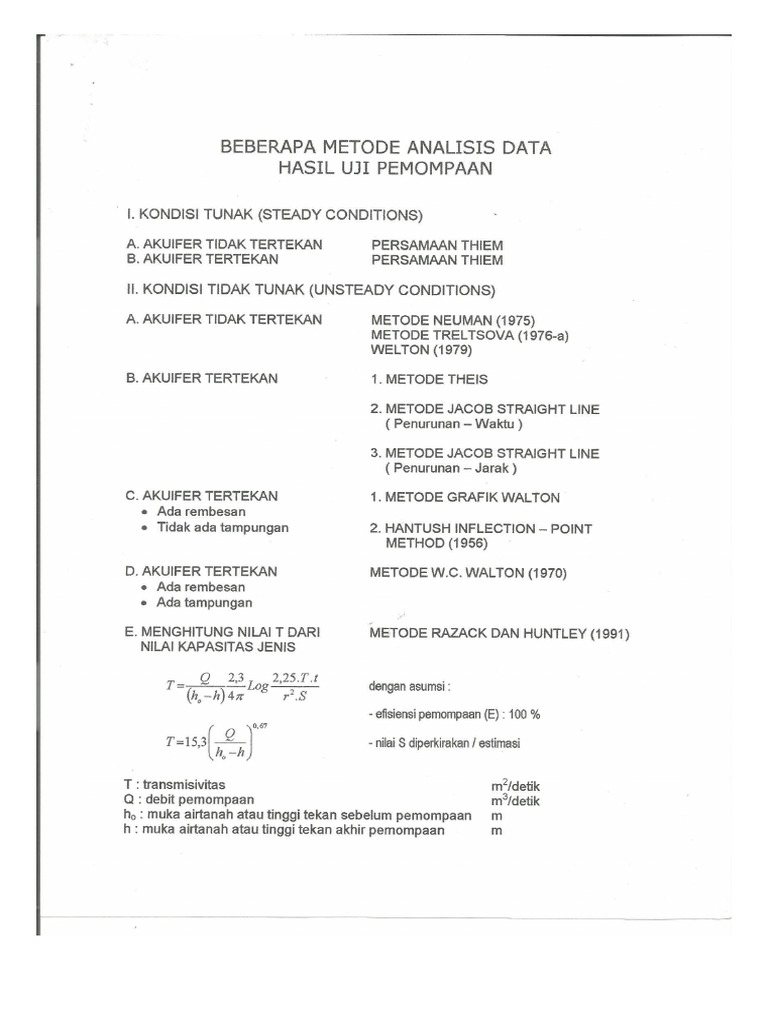 Slug Test & Pumping Test | PDF