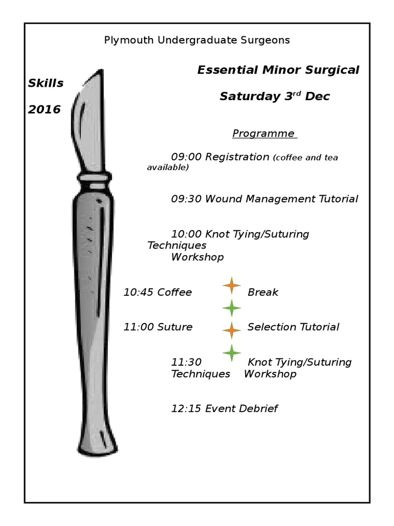 Essential Minor Surgical Skills Programme | PDF | Science & Mathematics