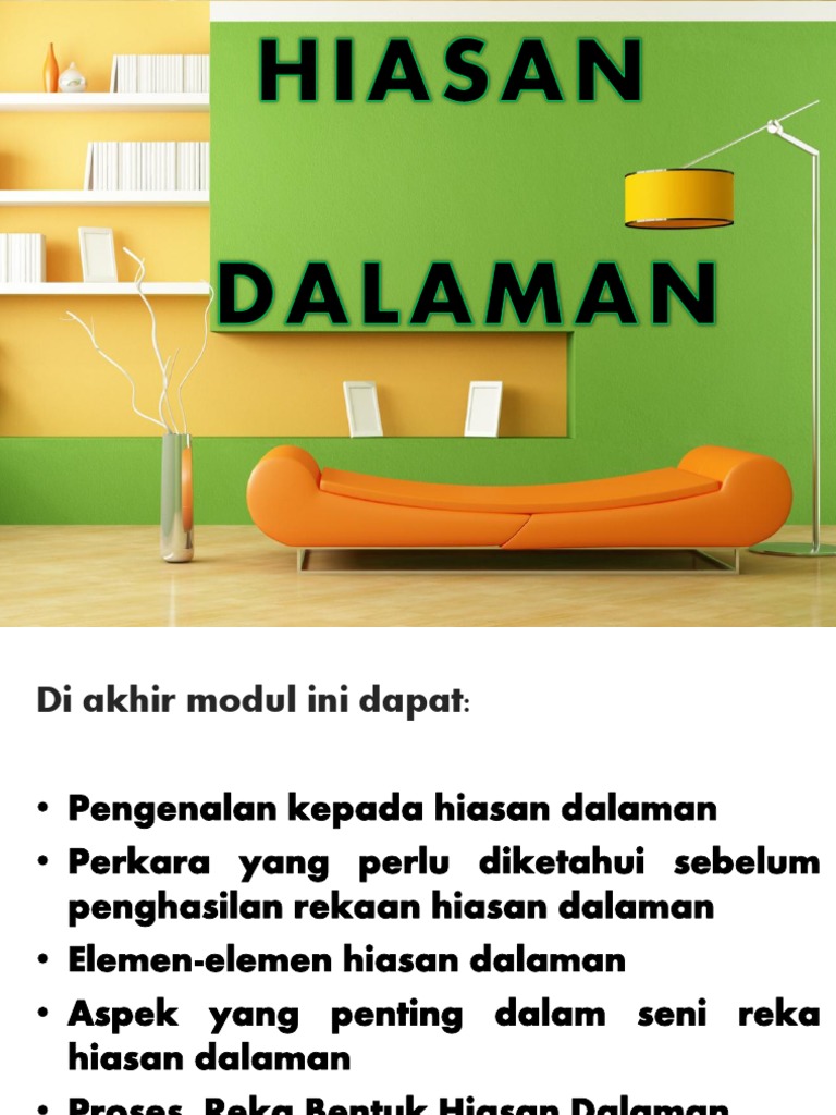 Pengenalan Kepada Hiasan Dalaman Pdf