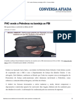 FHC Vende a Petrobras Na Bandeja Ao FBI — Conversa Afiada