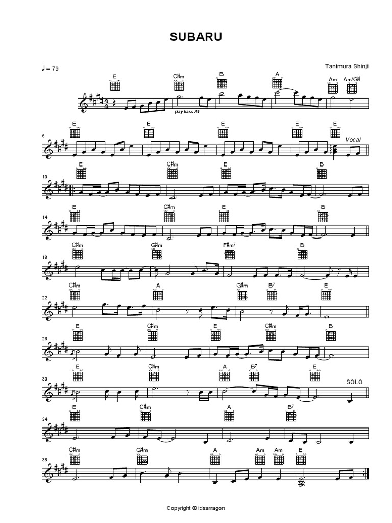 Subaru | PDF | Sound | Harmony
