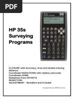 HP35s Surveying Programs