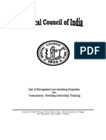 Statewise List of Non Teaching Hospitals in India