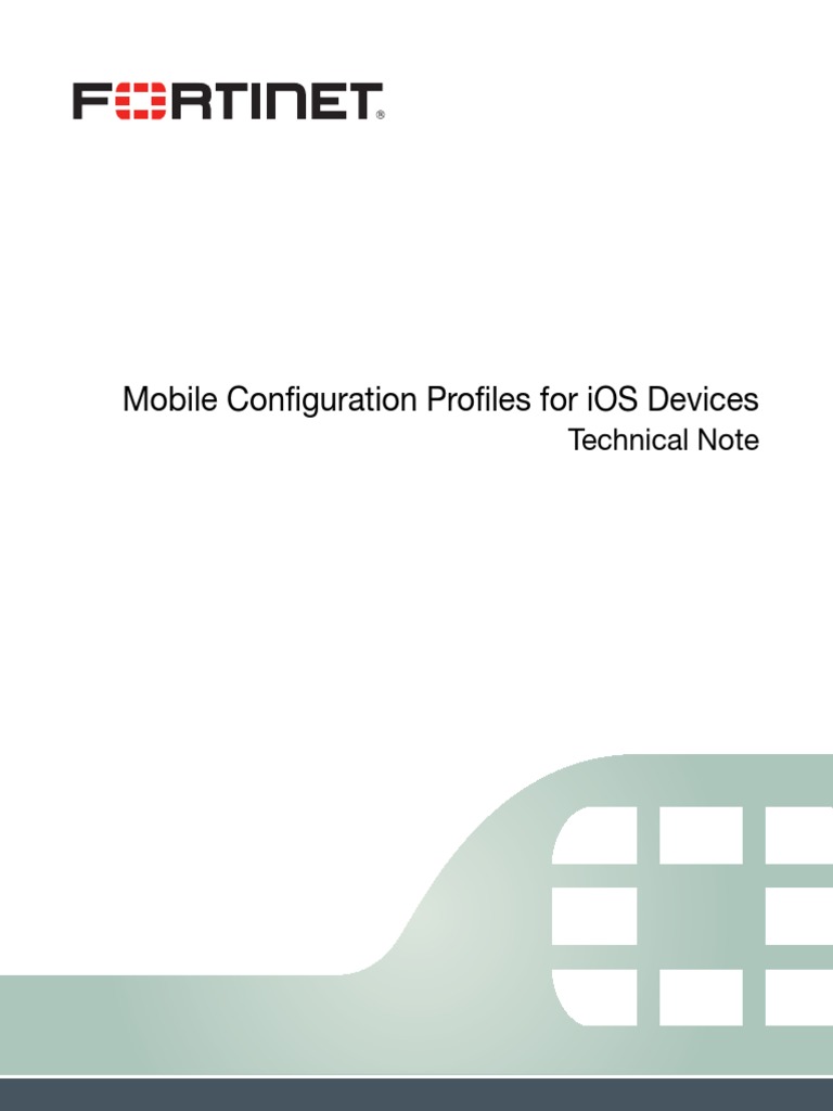 Mobile Configuration Profiles Technical Note | PDF | Ios | I Phone