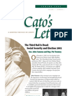 The Third Rail Is Dead: Social Security and Election 2002, Cato Cato's Letter