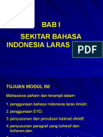 Ciri Bahasa Indonesia Laras Ilmiah