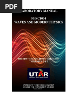 Labmanual Wave and Modern Physics