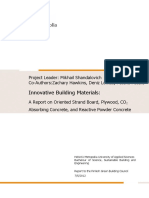 Innovative Building Materials Final Report PDF