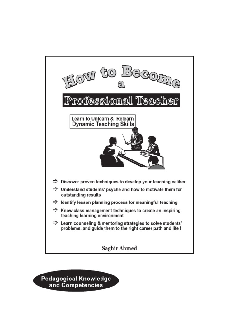 Professional Teacher Development Guide | PDF | Teachers | Competence ...