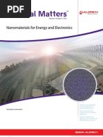 Download Nanomaterials for Energy and Electronics - Material Matters v5v2 2010 by Sigma-Aldrich SN33191126 doc pdf