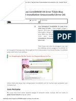 Download Cara Mengatasi CorelDRAW X4 Error Tidak Bisa Dibuka Product Installation Unsuccessful Error 24 - Kumpulan Tutorialpdf by Anonymous 8YhCYo SN331914711 doc pdf