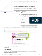 Cara Mengatasi CorelDRAW X4 Error Tidak Bisa Dibuka Product Installation Unsuccessful (Error 24) - Kumpulan Tutorial PDF