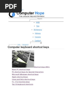 Keybord Shortcut Keys
