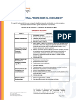 Programa VII Curso Virtual de Protección Al Consumidor Reprogramado