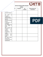 Lista de Cotejo para Evaluar Cartel