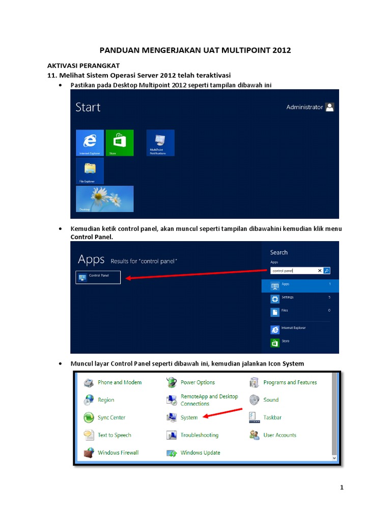 Panduan UAT Windows Multipoint 2012 | PDF | Bisnis | Komputer