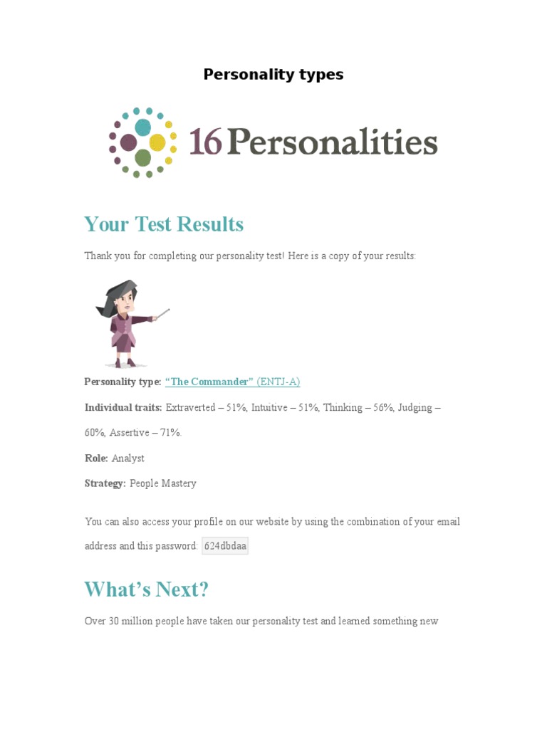 Personality Types Pdf Personality Type Intelligence Analysis