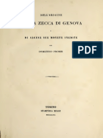 Dell'origine della zecca di Genova e di alcune sue monete inedite / per Domenico Promis