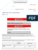 C7 Industrial Engine JTF00001-UP (SEBP4436 - 60) - Valve Lash