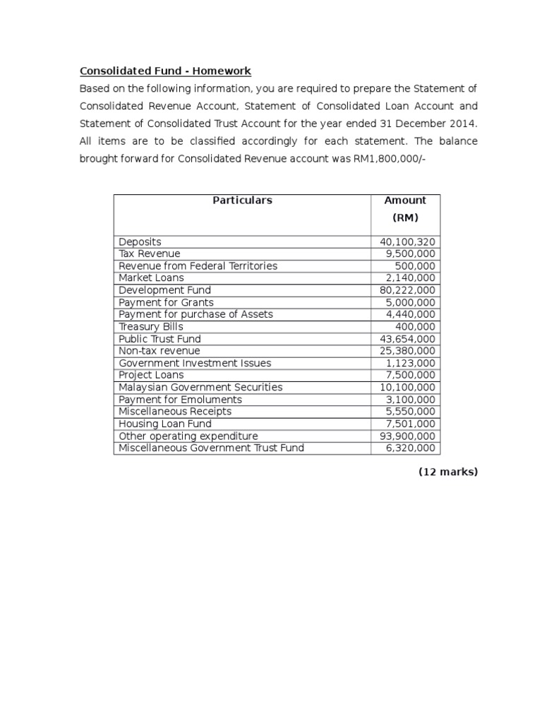 Consolidated Fund Statements 2014 | PDF