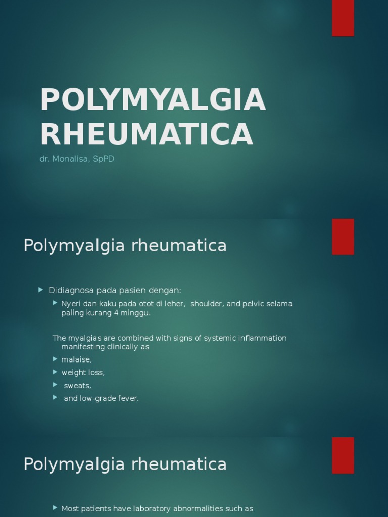 Polimialgia Rematika | PDF | Inflammation | Medicine