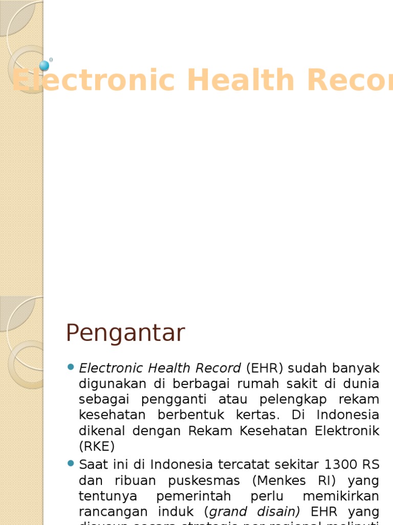 Electronic Health Record | PDF