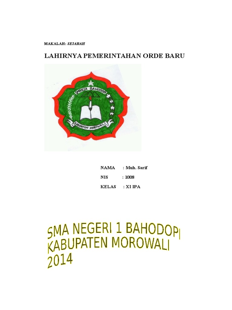 Makalah Sejarah Kelas Xi Ipa