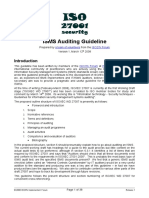 ISO27k Guideline On ISMS Audit v1
