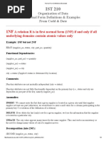 Normal Form Definitions & Examples From Codd