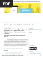 Download DOWNLOAD B  S Grewal - Higher Engineering mathematics PDF _ Download Bpdf by Siva Ranjani SN331949842 doc pdf