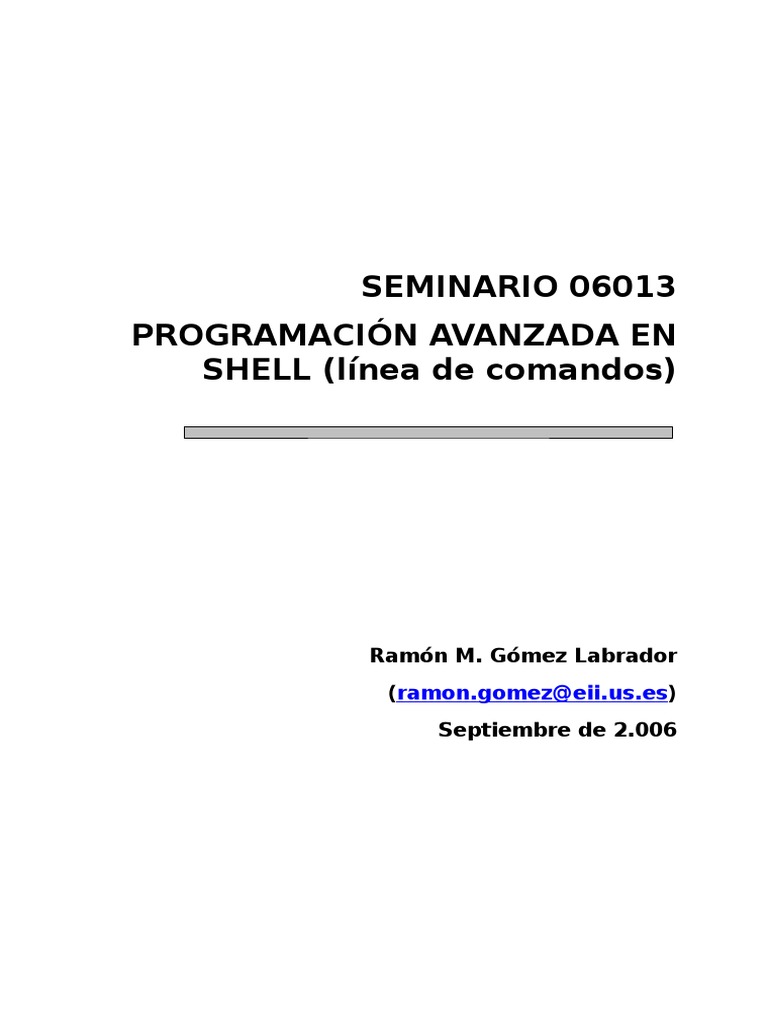 Bash Comandos PDF | PDF | Interfaz de línea de comando | Archivo de ...