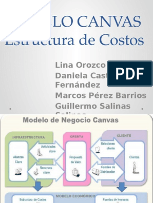 Estructura de Costos (MODELO CANVAS) | PDF | Costo | Beneficio (economía)