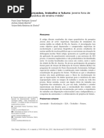 Trajetórias truncadas, trabalho e futuro