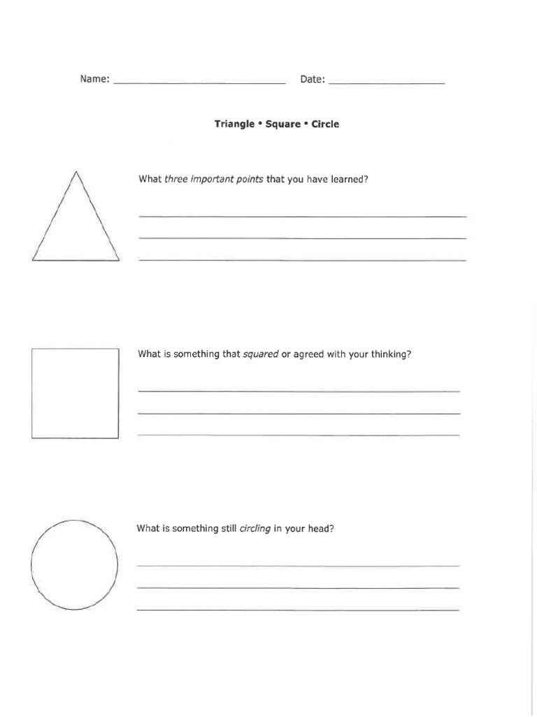 Triangle Square Circle | PDF
