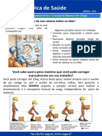 2 Dica de Saúde - Ergonomia - Levantamento e Transporte Manual de Carga