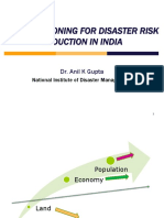Land Use Zoning For Disaster Risk Reduction in India: Dr. Anil K Gupta