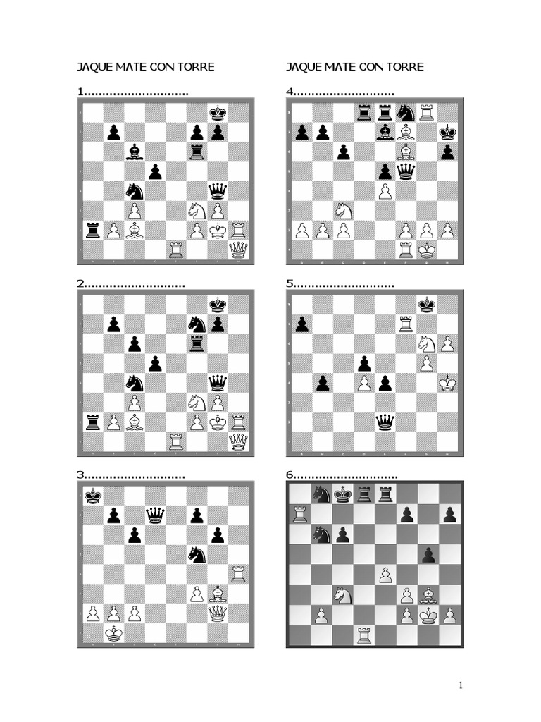 Tipos de Jaque Mate en Ajedrez | PDF