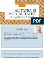 Natalitate Si Mortalitate