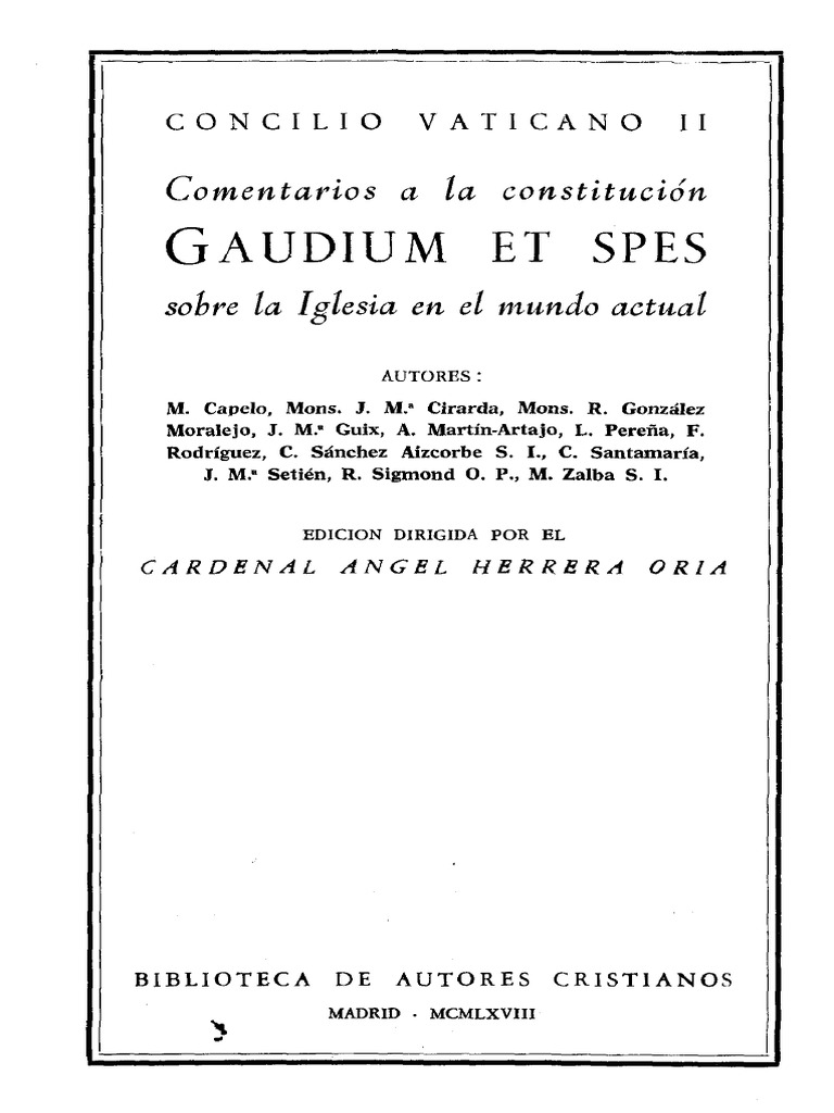 EI mundo de los pobres en Gaudium et spes