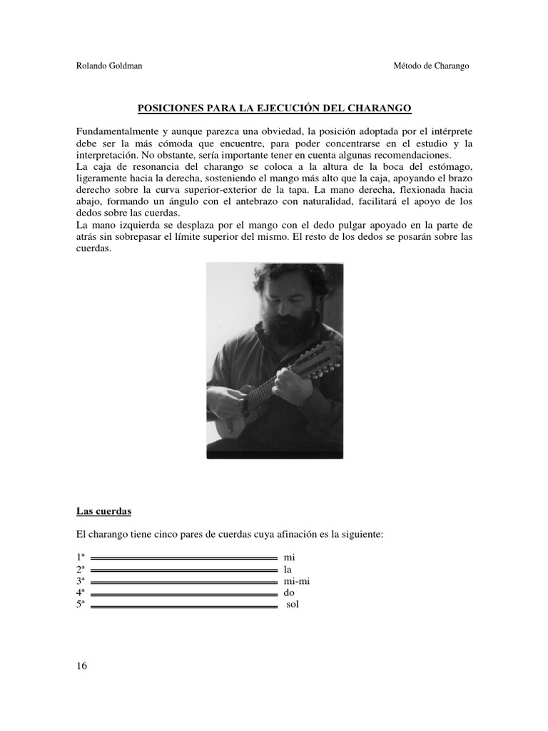 Afinación Charango Pdf Gaiaphones Instrumentos Musicales