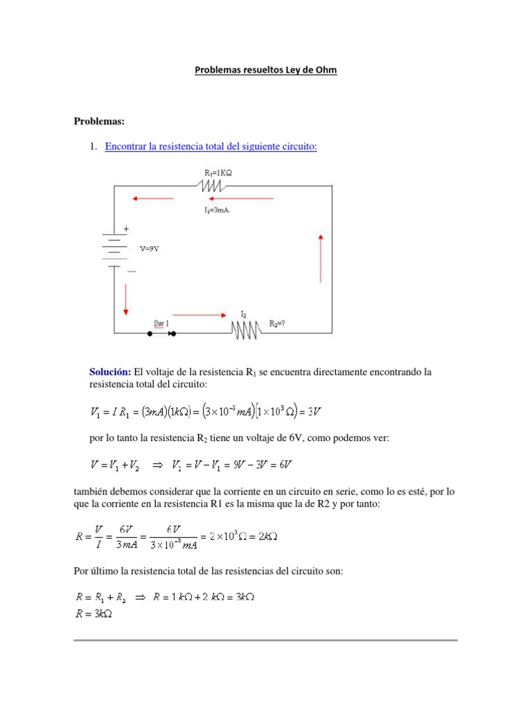 Problemas resueltos Ley de Ohm (1).pdf Resistencia