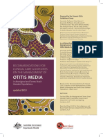 Recommendation For Clinical Guidelines Otitis Media