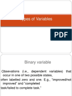 Types of Variables