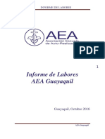 Informe de Labores Centro AEA Guayaquil