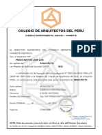 Certificado de Habilidad Del Arquitecto