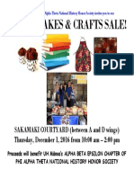 Books, Bakes & Crafts Sale Poster.12.1.16