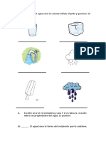 Prueba Ciencias Naturales 2º Estados Del Agua