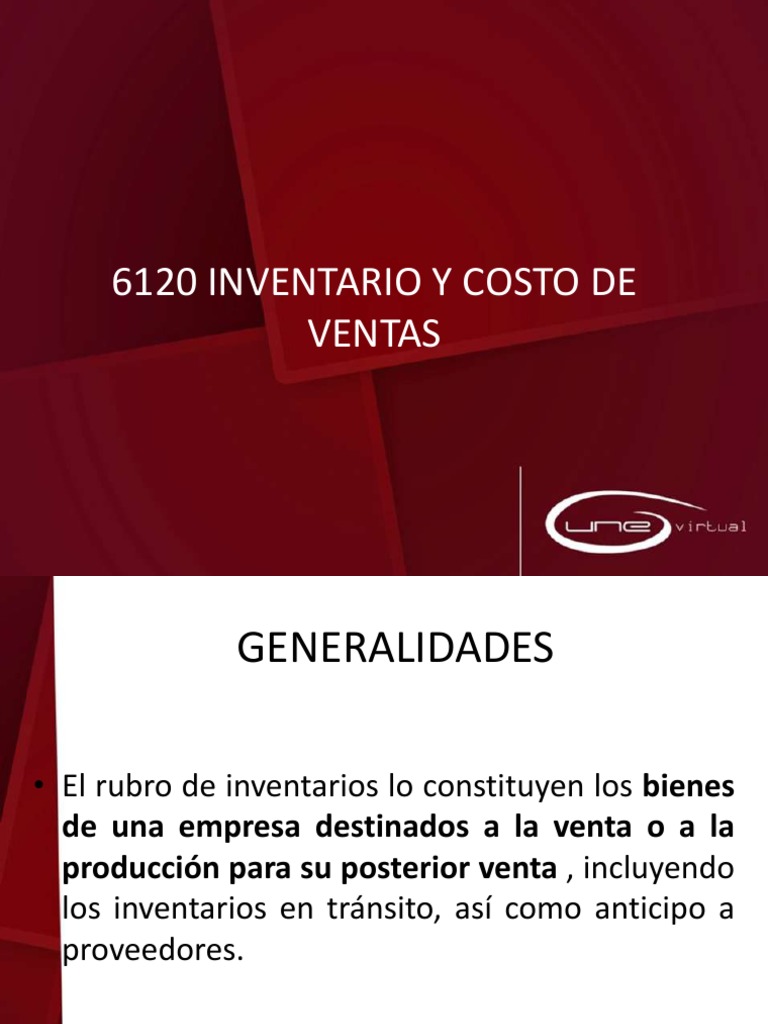 6120 Inventarios y Costo de Ventas | PDF | Valoración empresarial | Costo